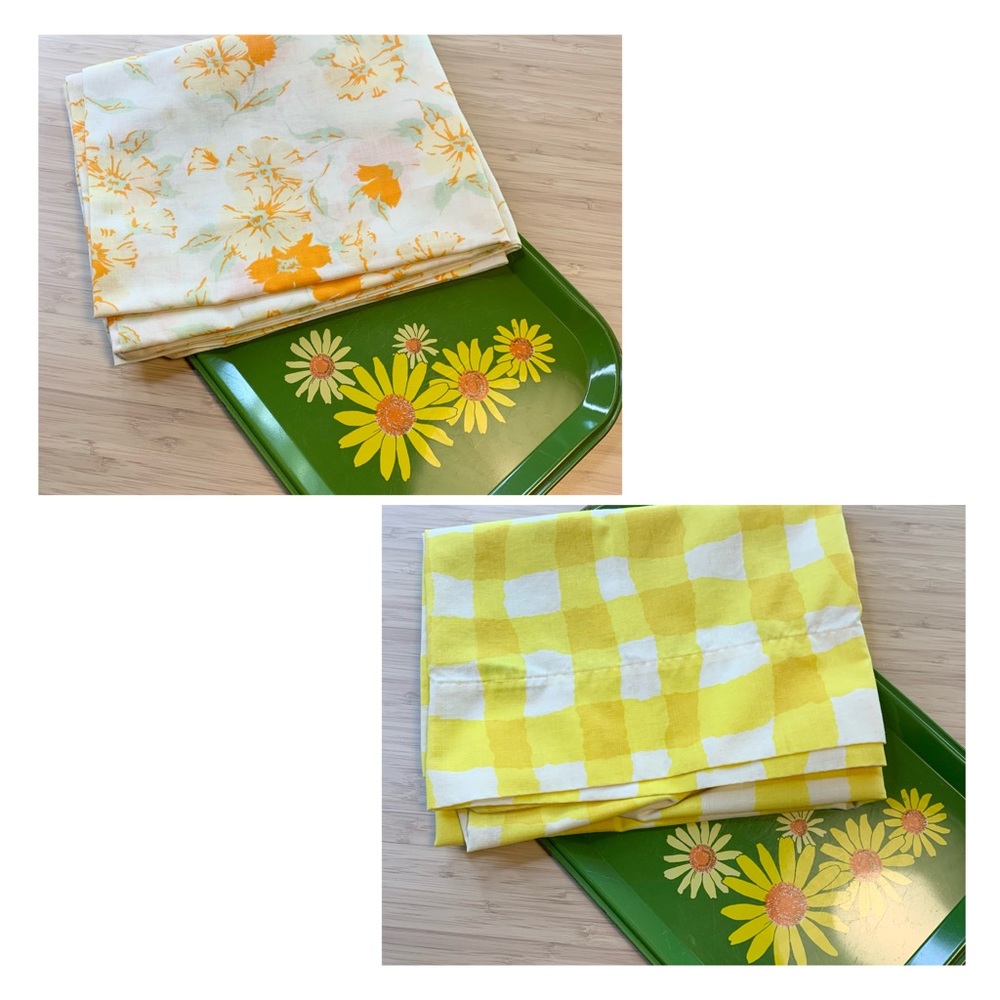 70s Yellow and Orange Pillowcases